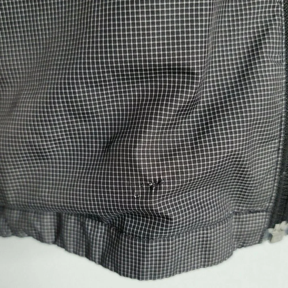 Nike Women 542213 Vapor Lightweight Running Jacket Black Gray‎ Check Hoodie Flaw